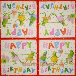 Happy Birthday frogs 1/2